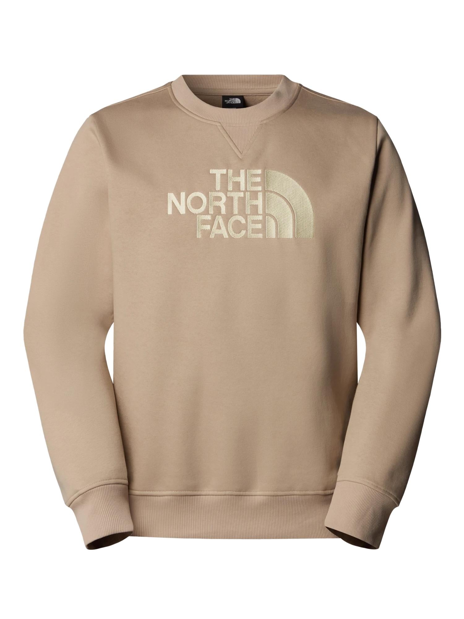 The North Face Felpa Drew Peak Uomo Beige Sabbia NF0A89EK EHX THE NORTH FACE 