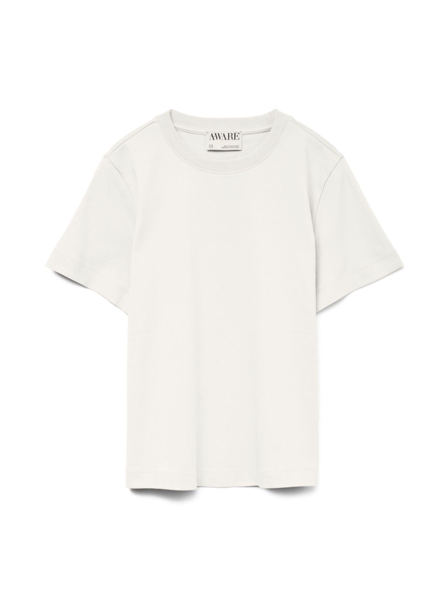 Aware T-Shirt Donna Bianco Awnaima 10294544 Snow White VERO MODA 