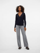 Vero Moda Cardigan In Maglia Donna Silje Nero 10320456 Black VERO MODA 