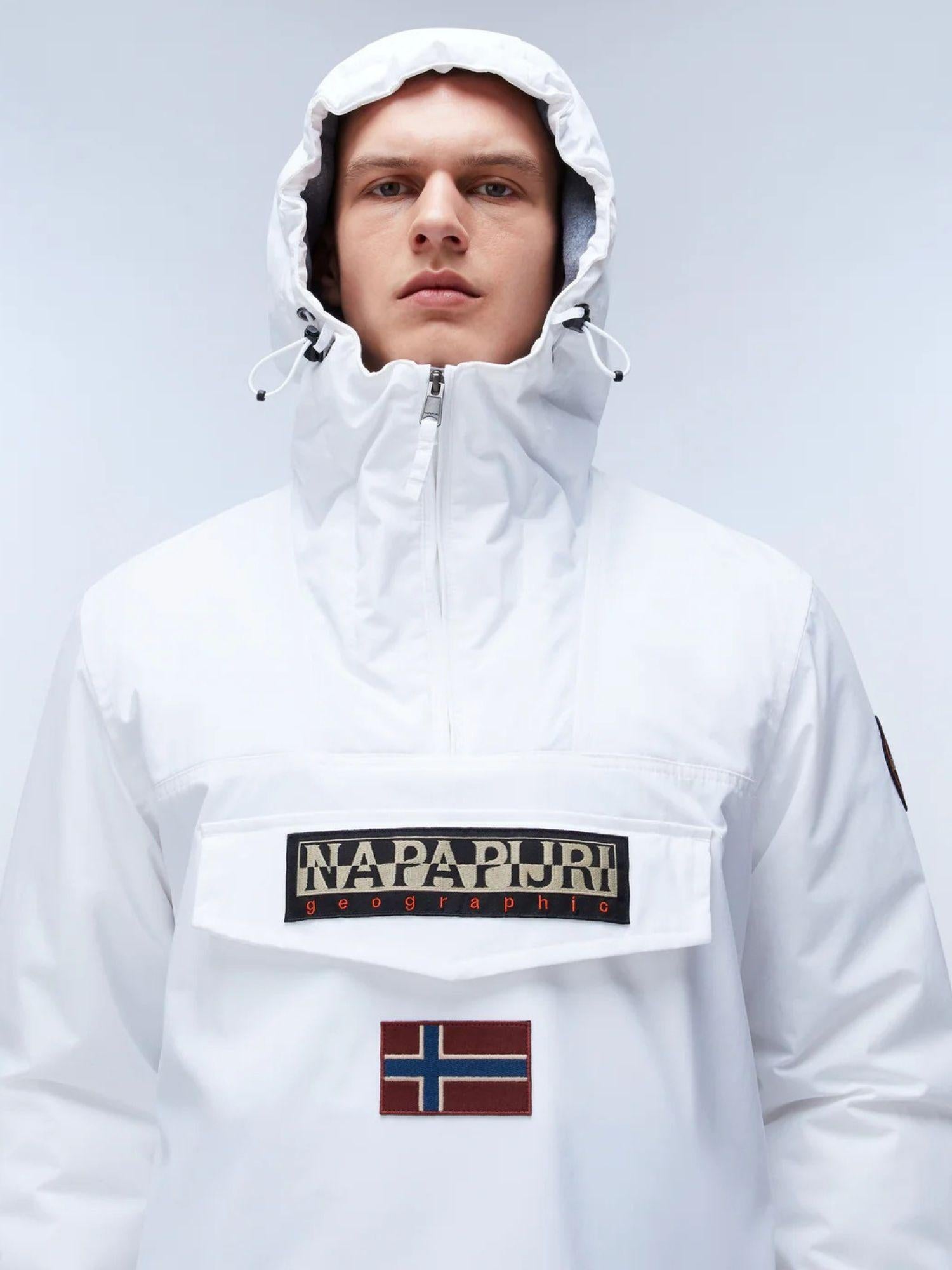 Napapijri Giacca Anorak Rainforest Winter Uomo Grigio Chiaro NP0A4GMC 002 NAPAPIJRI 