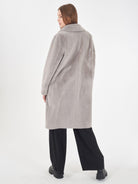 Yes Zee Cappotto Donna Reversibile Grigio Chiaro O027 KV00 0846 YES ZEE 