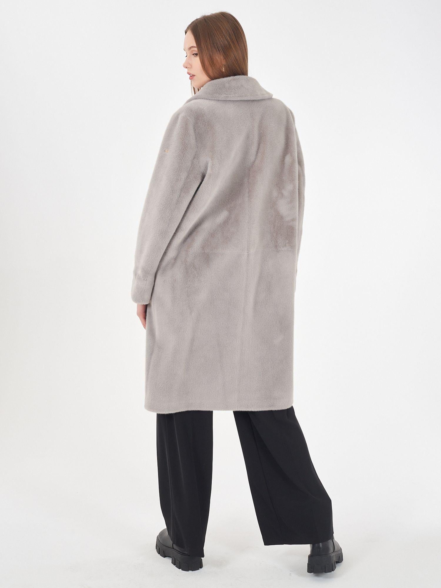 Yes Zee Cappotto Donna Reversibile Grigio Chiaro O027 KV00 0846 YES ZEE 