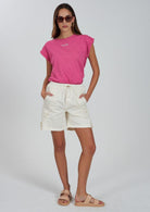 Yes Zee T-Shirt Donna Rosa T215 TL00 0425 YES ZEE 