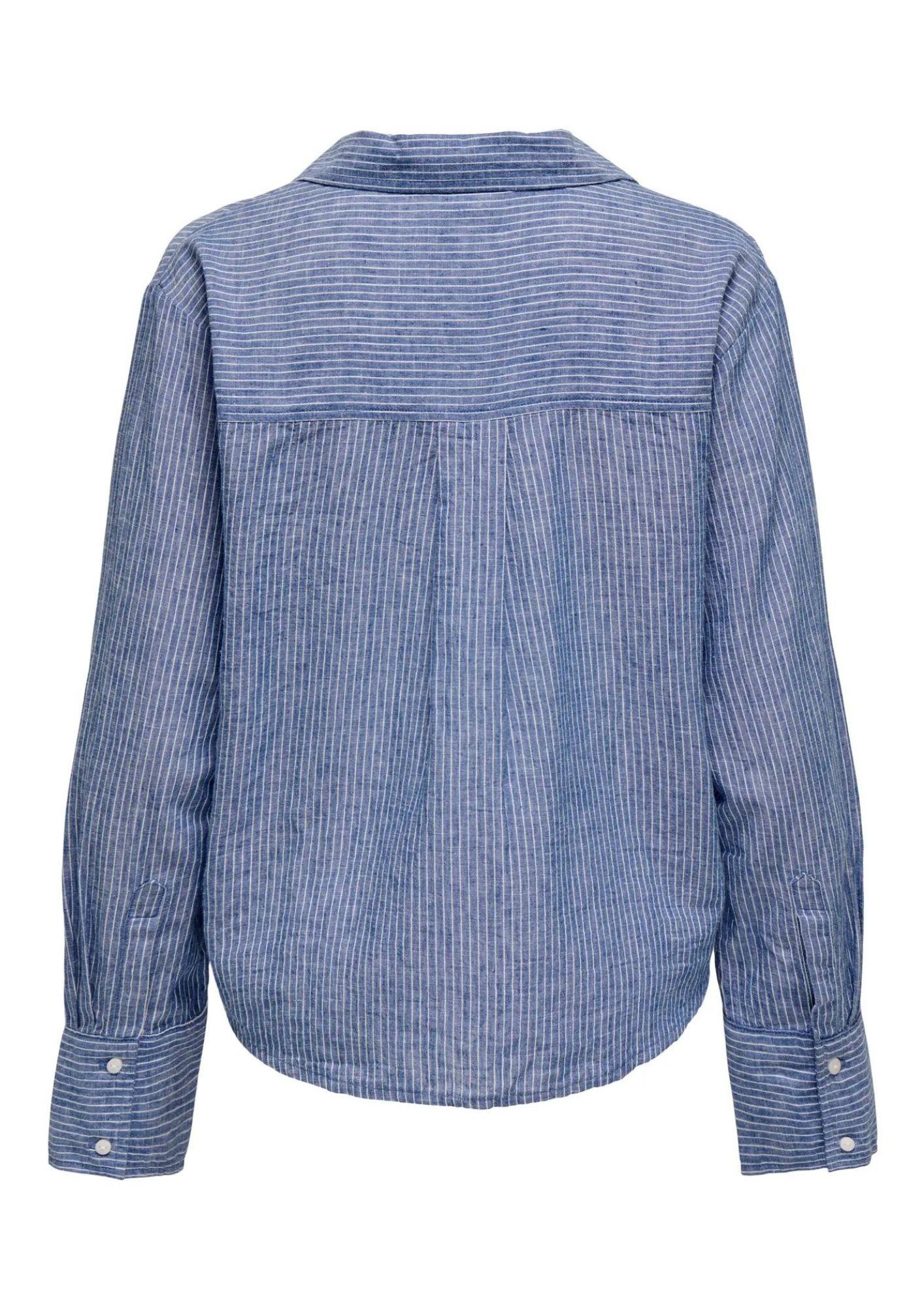Jacqueline De Yong Camicia Donna Mila Blu Righe Bianche 15345487 Star Sapphire CLOUD DANCER JACQUELINE DE YONG 