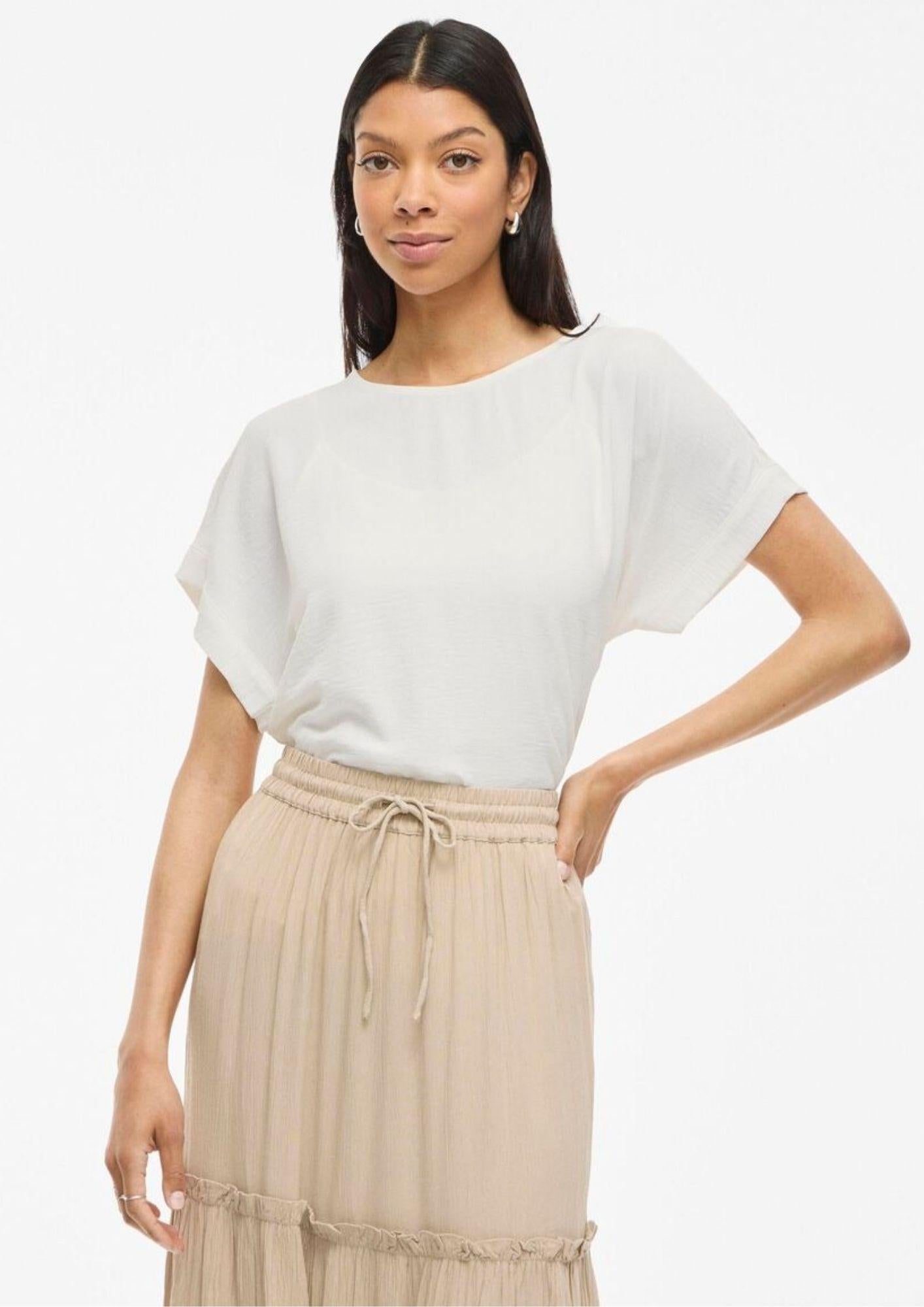 Vila T-Shirt Donna Biaca 14101663 Snow White VILA 