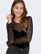 Only ONLSMOOTH Top Donna Nero 15360668 Black Heart ONLY 