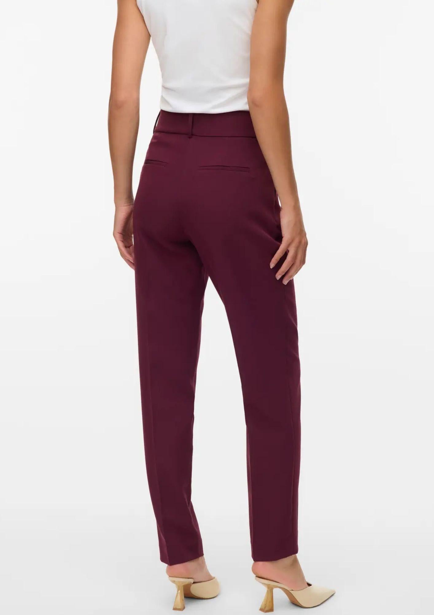 Vero Moda Pantalone Donna Gloria Bordeaux 10330946 Winetasting VERO MODA 