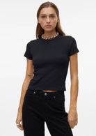 Vero Moda T-Shirt Donna Chloe Nera 10306894 Black VERO MODA 