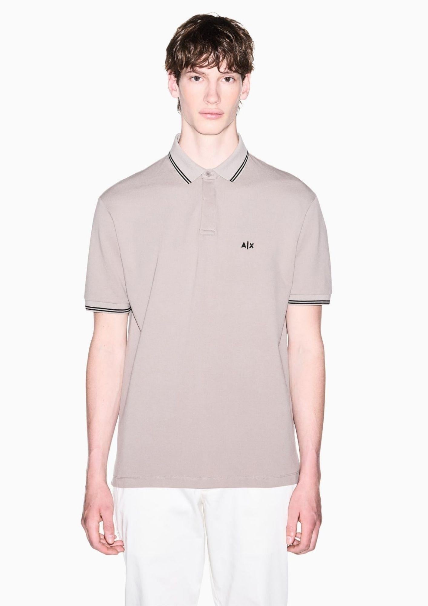 Armani Exchange Polo Uomo Beige XM001287 AF17321 U6107 ARMANI EXCHANGE 