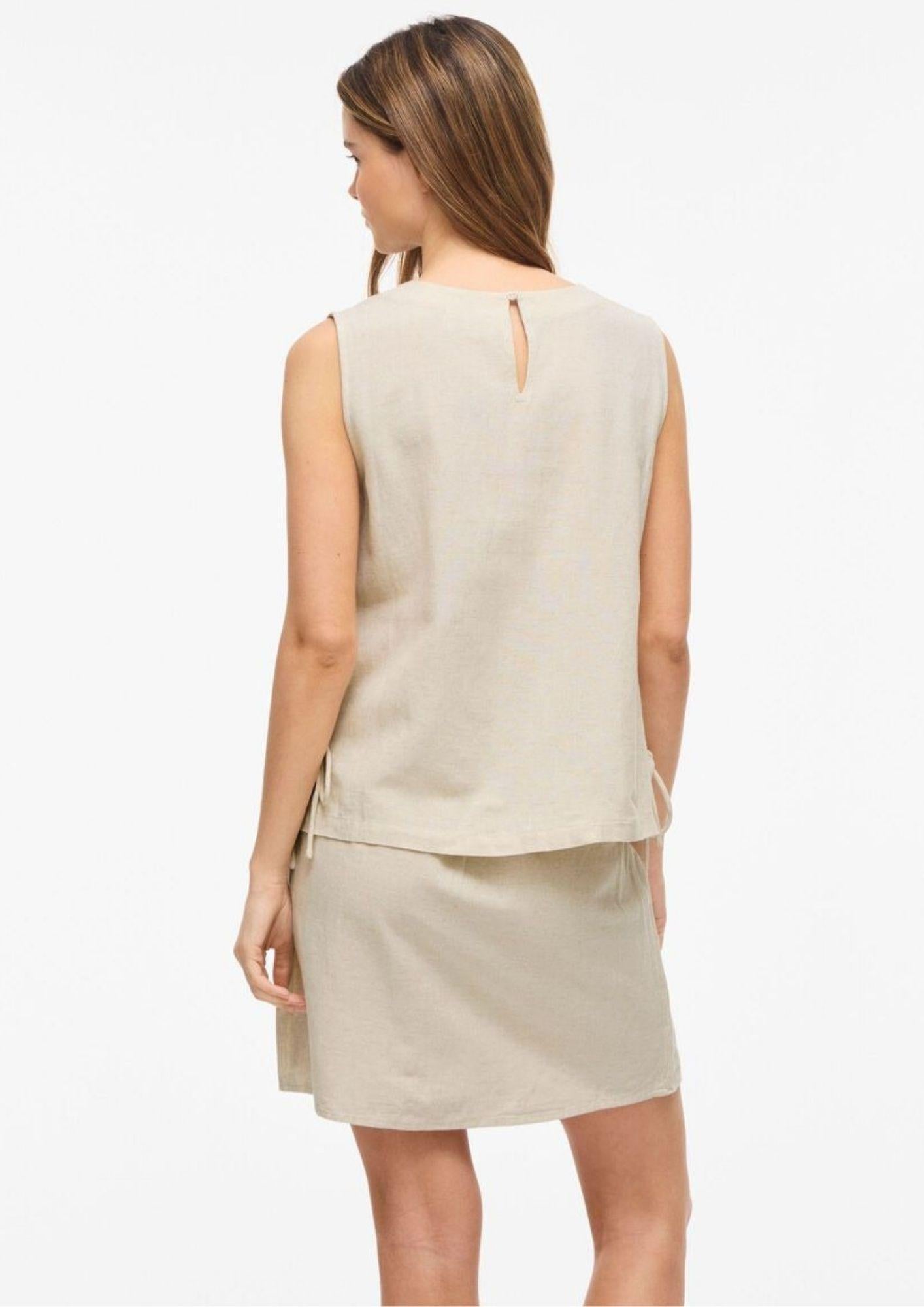 Vila Top Donna Prisilla Beige 14113501 Super Light Natural VILA 