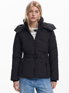 Desigual Giacca imbottita con cintura Donna Nero 25WWEW30 2000 DESIGUAL 