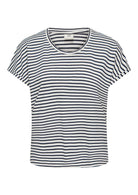 Jacqueline De Yong Top Donna Sissi Bianco e Blu 15325267 Cloud Dancer SKY CAPTAIN JACQUELINE DE YONG 