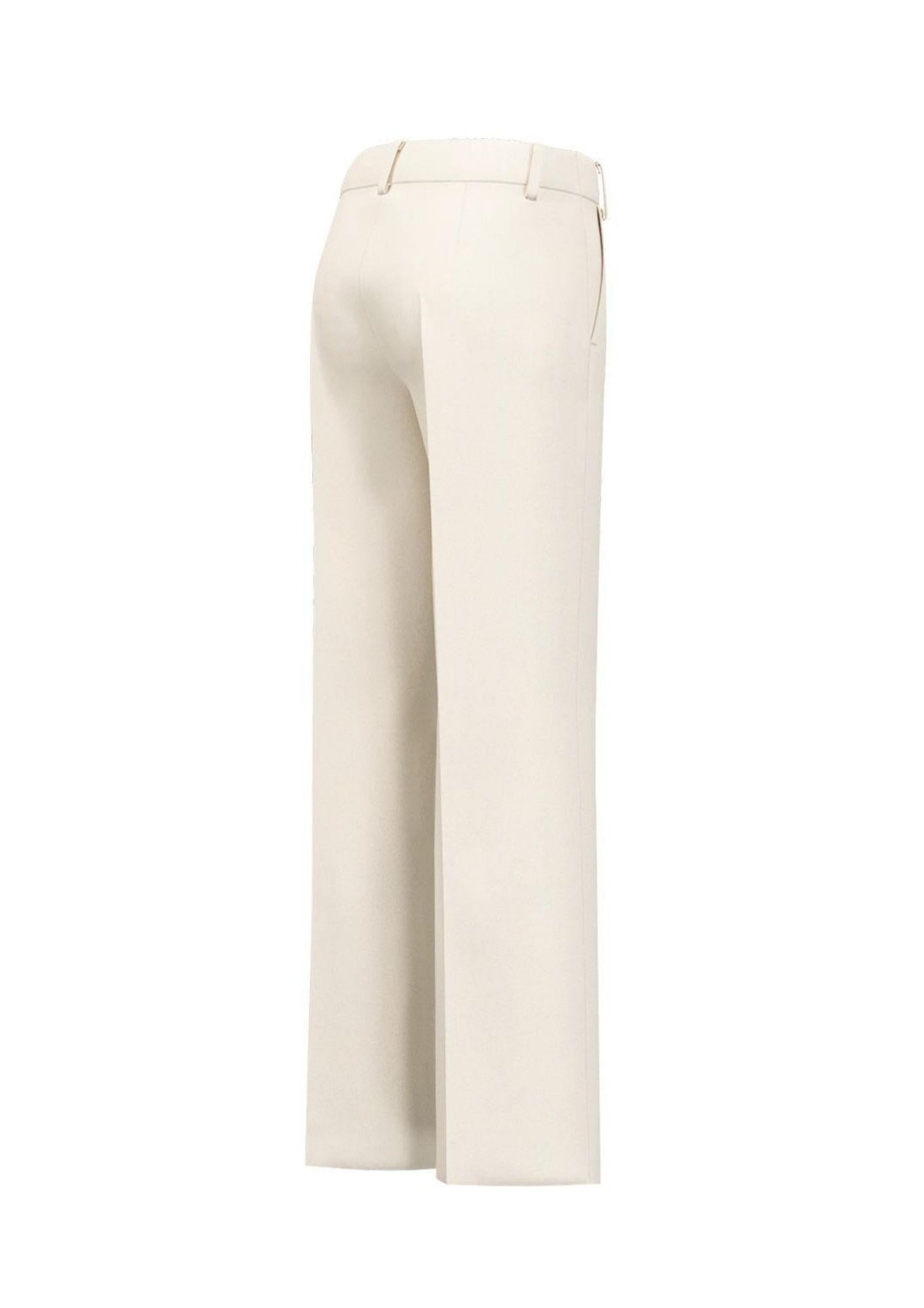 Emme Marella Pantalone Donna Emmsalute Bianco Lana 2615131121200 001 EMME MARELLA 