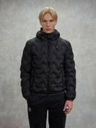Blauer Piumino ad angoli Piery Uomo Nero interno tabacco BLUC03233 7308 999 BLAUER 