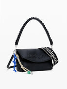 Desigual Borsa con logo 3D a patta media Donna Nero 25WAXPAL 2000 DESIGUAL 