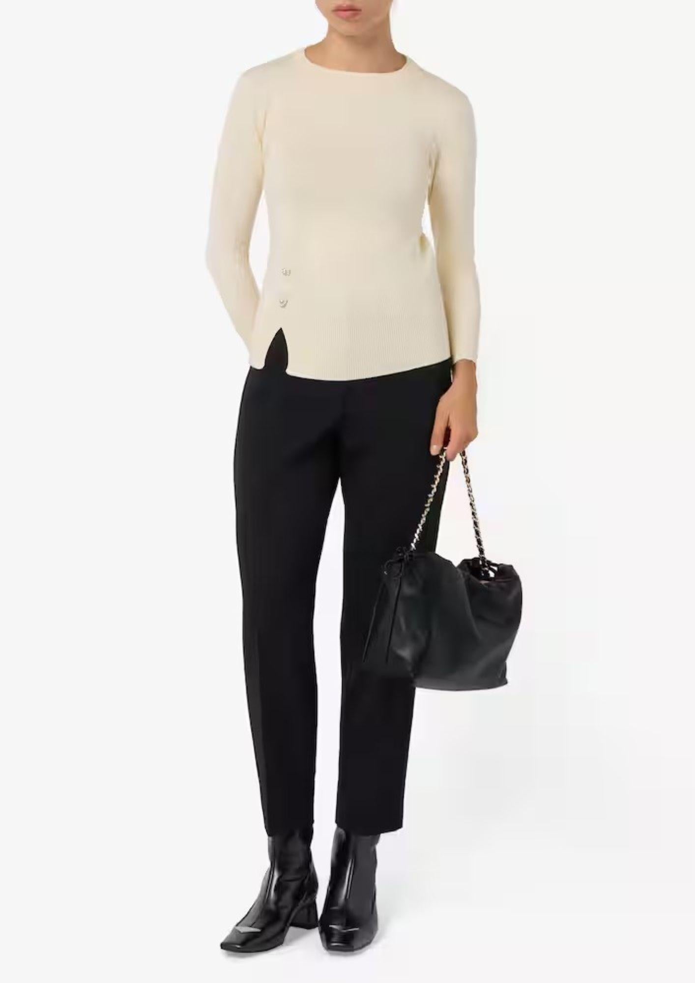 Emme Marella Maglia Donna Damiana Bianco Lana 2525366041200 001 EMME MARELLA 