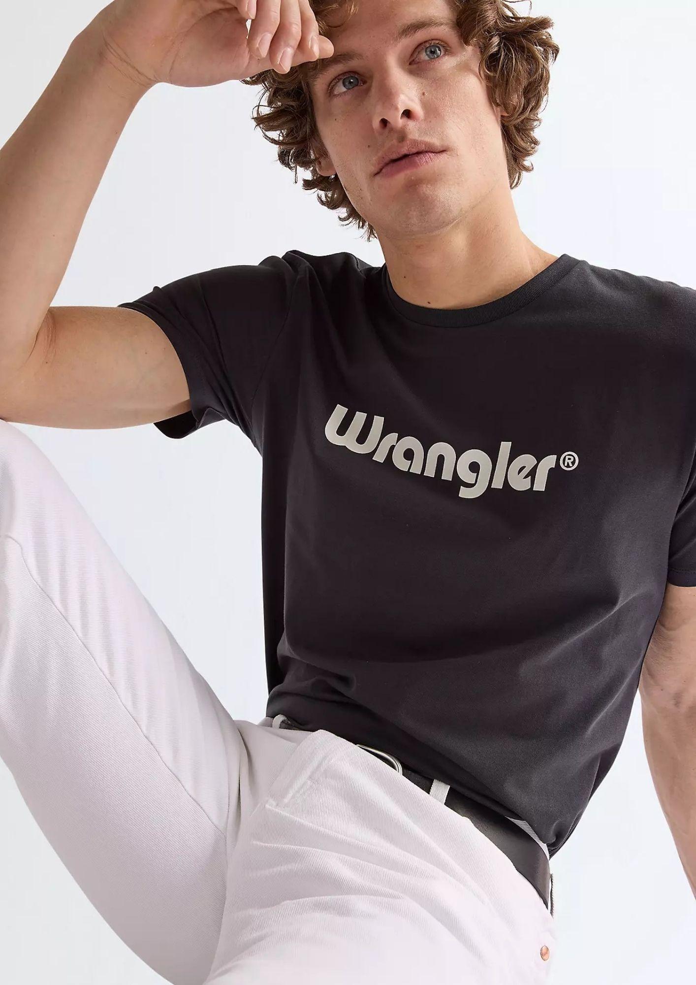 Wrangler T-Shirt Uomo Nera 112350526 BLACK WRANGLER 