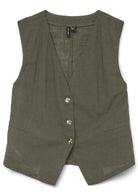 Vero Moda Top Donna Caia Verde 10333795 Deep Lichen Green VERO MODA 