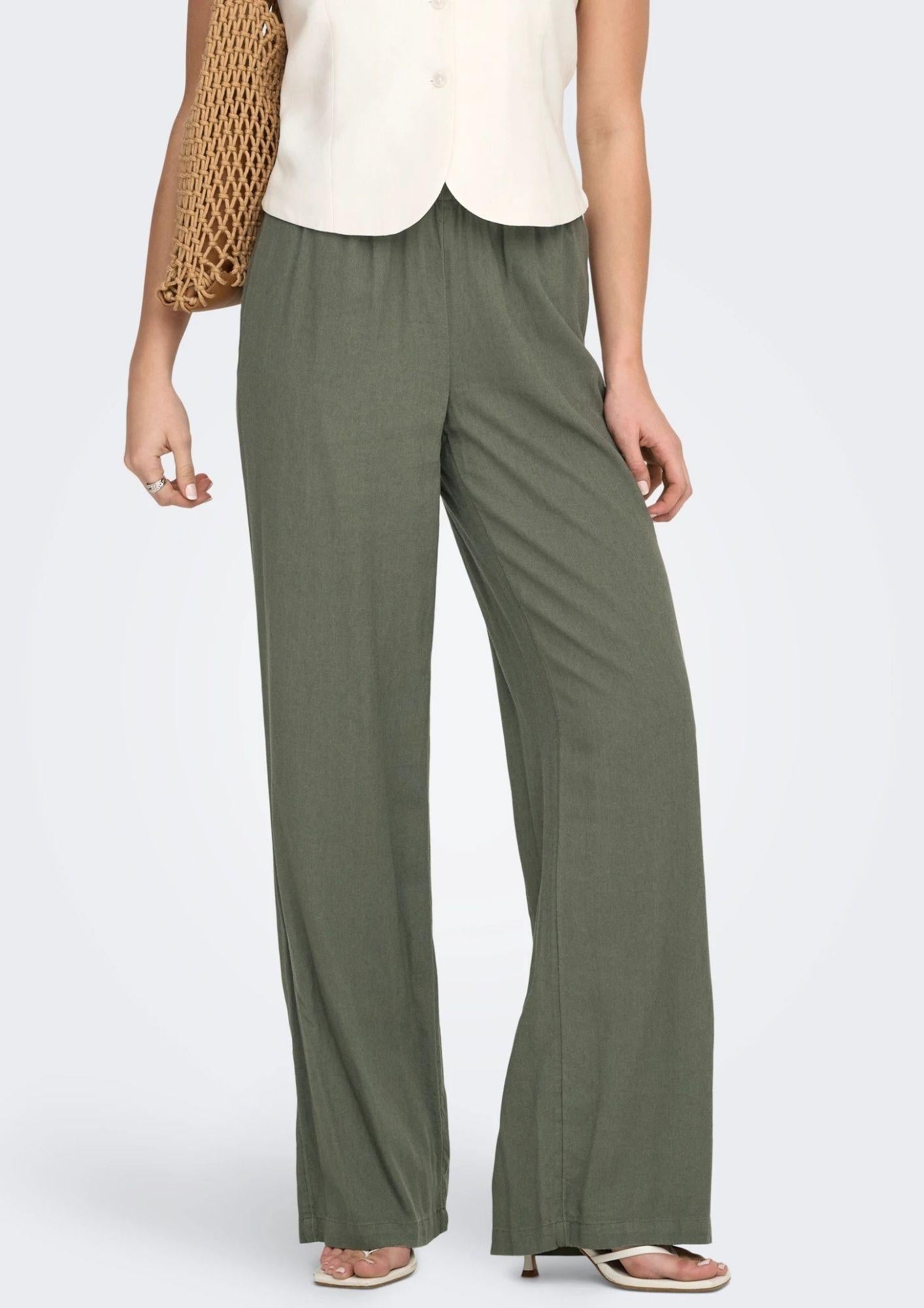 Only Pantalone Donna Goa Oliva 15363676 Smokey Olive ONLY 