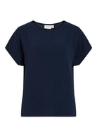 Vila T-Shirt Donna Blu Navy 14101663 Navy Blazer VILA 