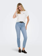 Only Jeans Donna Light Blue Straight Fit Onlemily 15361608 Light Blue Denim ONLY 
