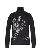 EA7 Emporio Armani Maglione Uomo Dolcevita Nero Regular Fit 7M000502 AF19328 MC262 EA7 EMPORIO ARMANI 