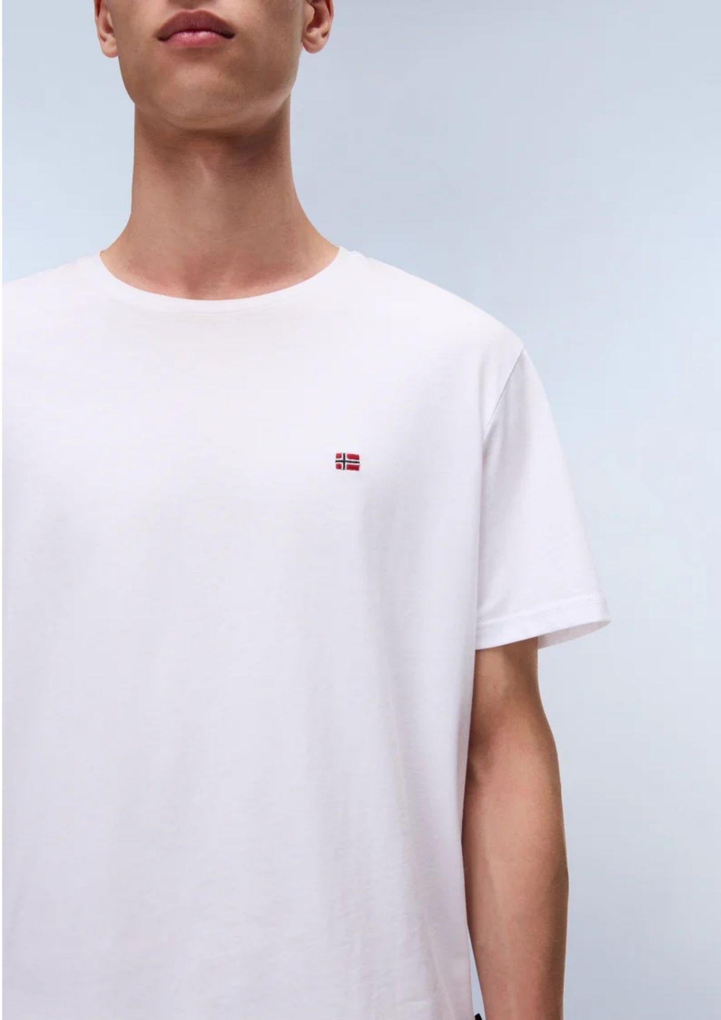 Napapaijri T-Shirt Uomo Salis Bianca NP0A4H8D 002 NAPAPIJRI 