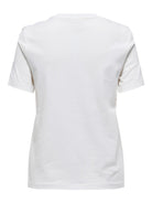Only ONLTERESA T-Shirt Donna Bianco Cloud Dancer 15316954 Cloud Dancer Smiling ONLY 