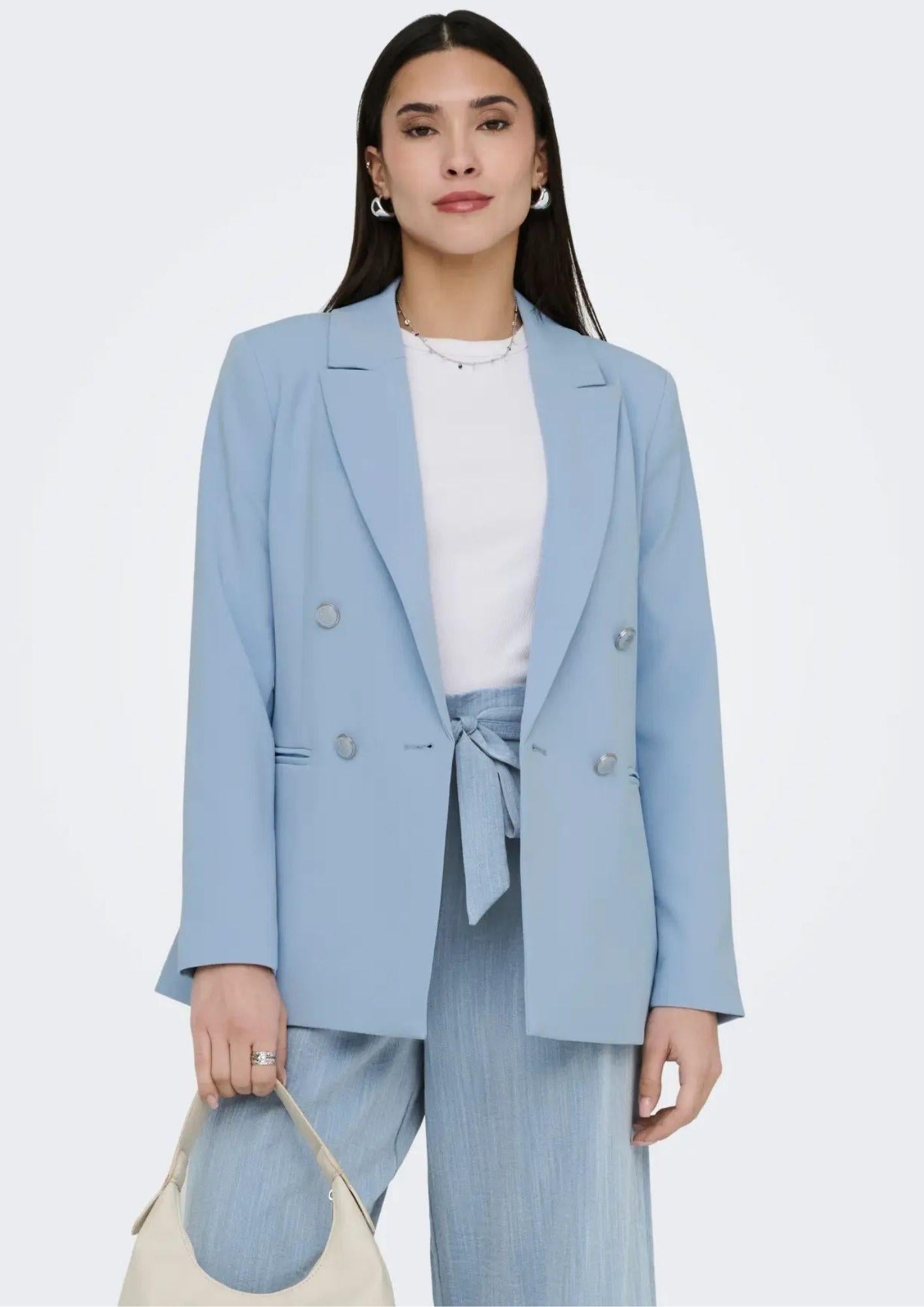 Only Giacca Donna Astrid Azzurra 15294709 Soft Chambray ONLY 