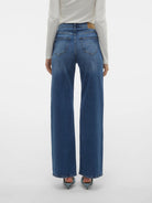 Vero Moda Jeans Donna Vita Alta Wide Fit Medium Blue VMTessa 10308153 Medium Blue Denim VERO MODA 