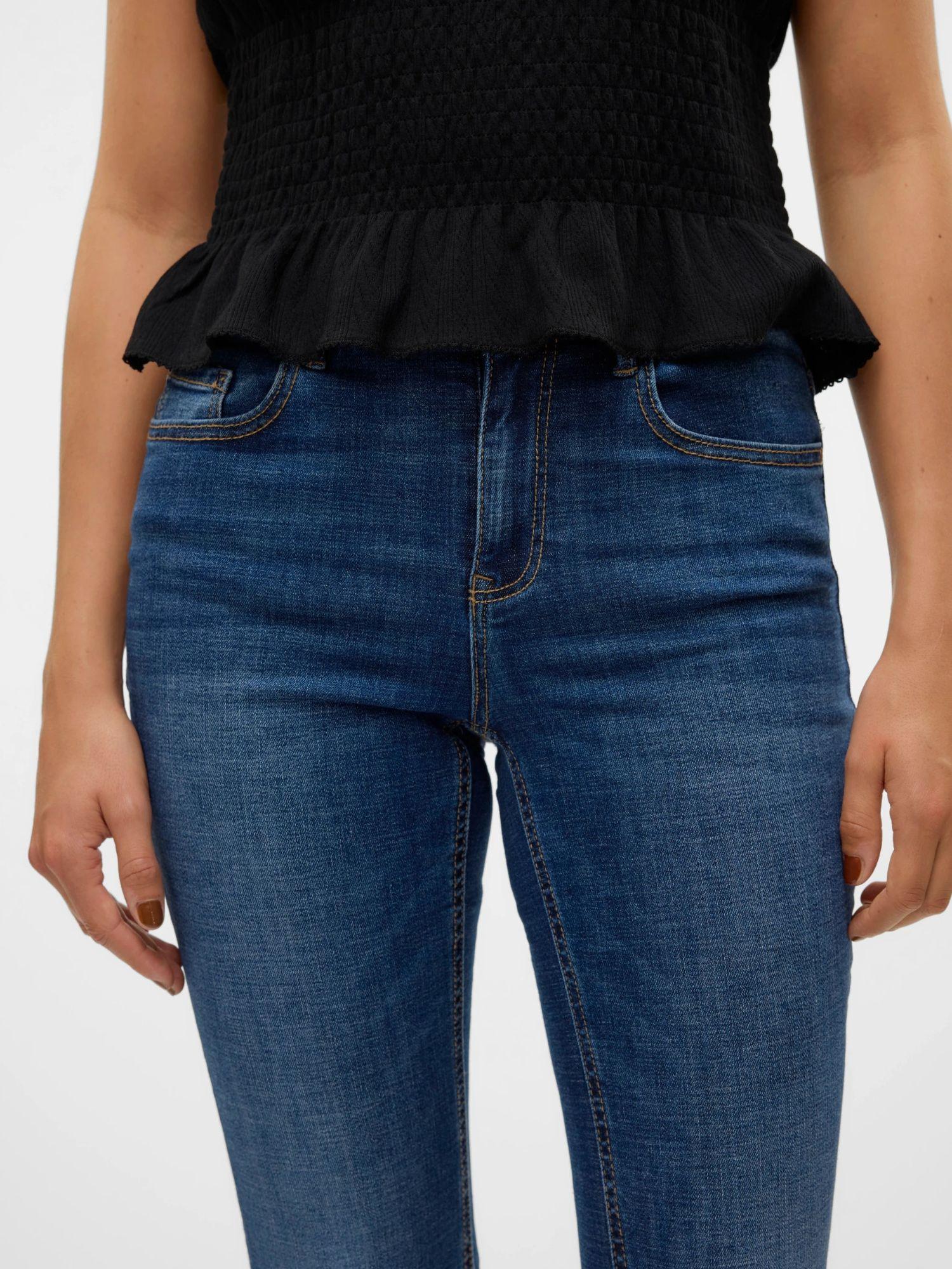 Vero Moda Jeans Donna Flash A Vita Media Flared Fit Dark Blue Denim 10310511 Dark Blue Denim VERO MODA 