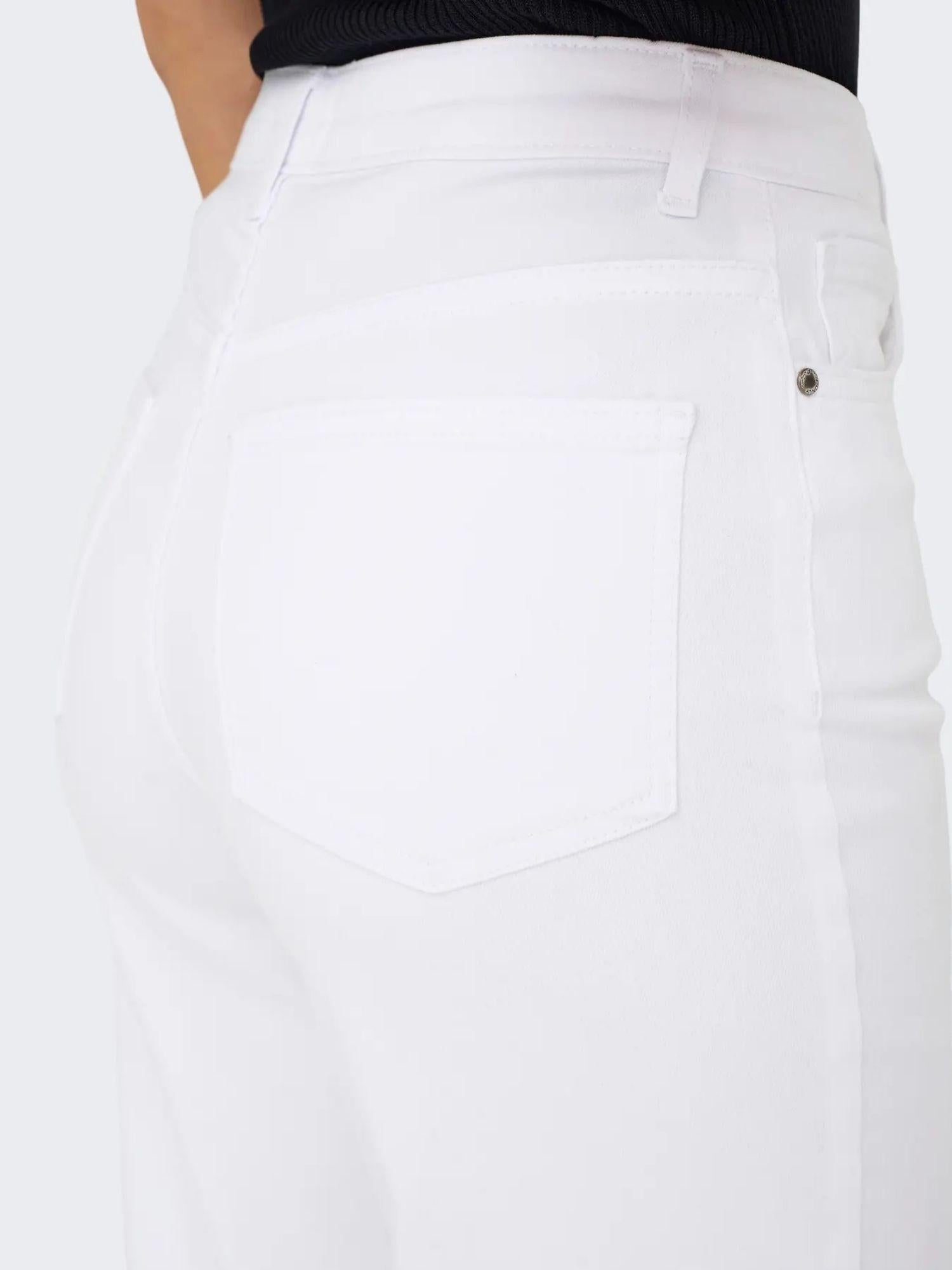 Only Jeans Donna Bianco Wide Fit Onlmadison 15310632 White ONLY 