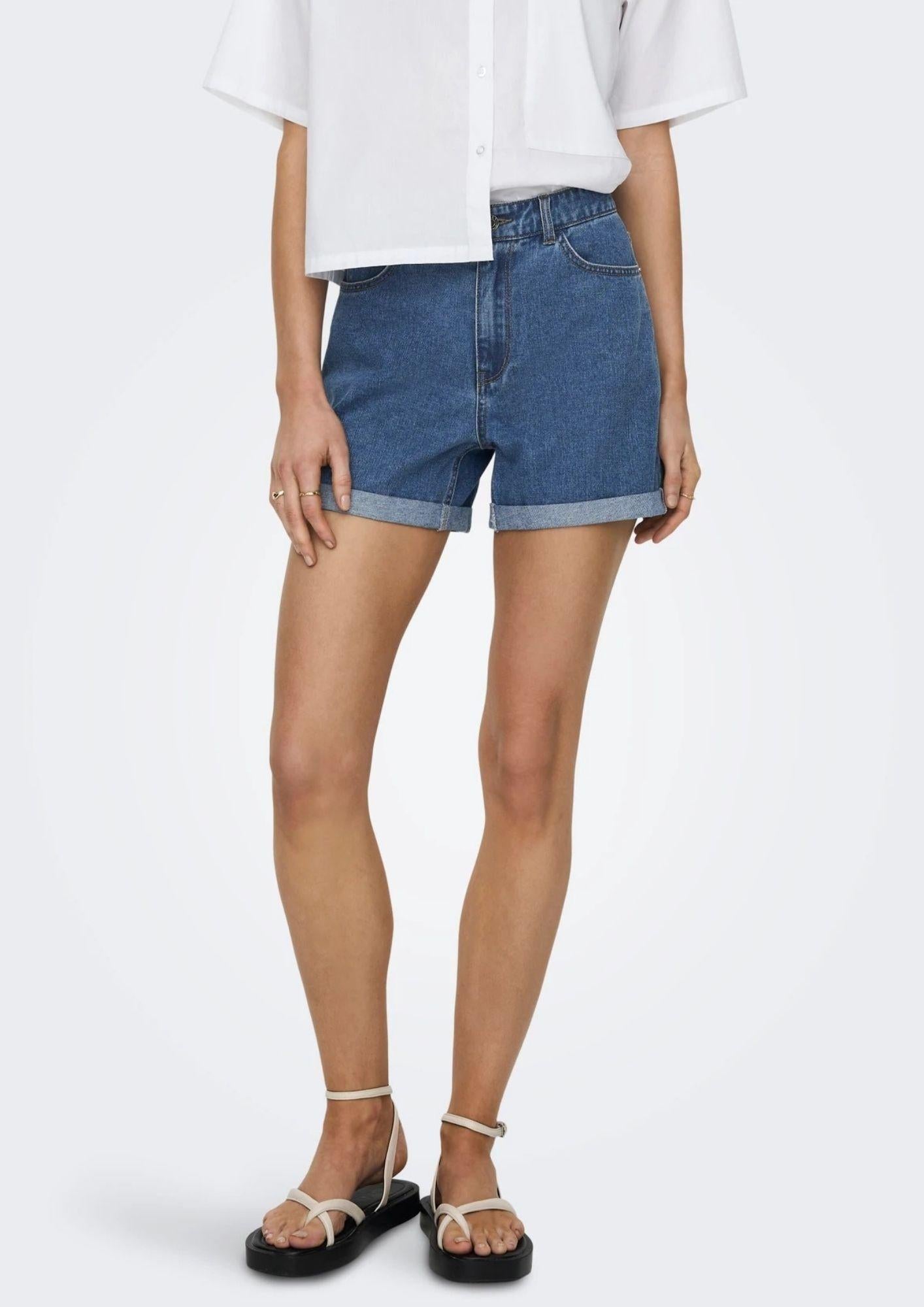 Only Shorts Donna Vega Medium Blu Denim 15230571 Medium Blue Denim ONLY 
