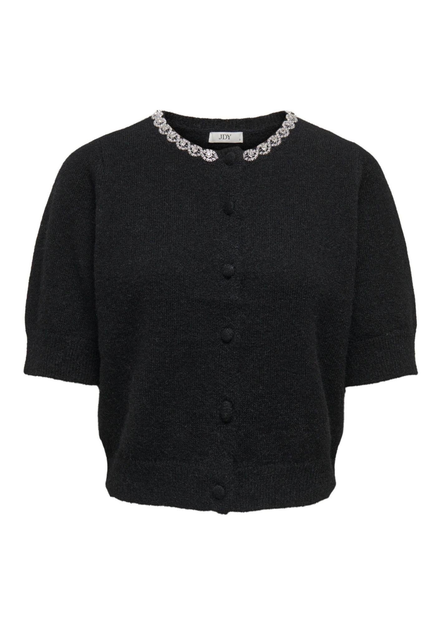 Jacqueline De Yong Cardigan Donna Alva Nero 15344982 Black JACQUELINE DE YONG 