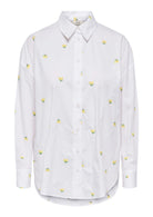 Jacqueline De Yong Camicia Donna Nelly Bianca Fiori Gialli 15330490 White YELLOW JACQUELINE DE YONG 