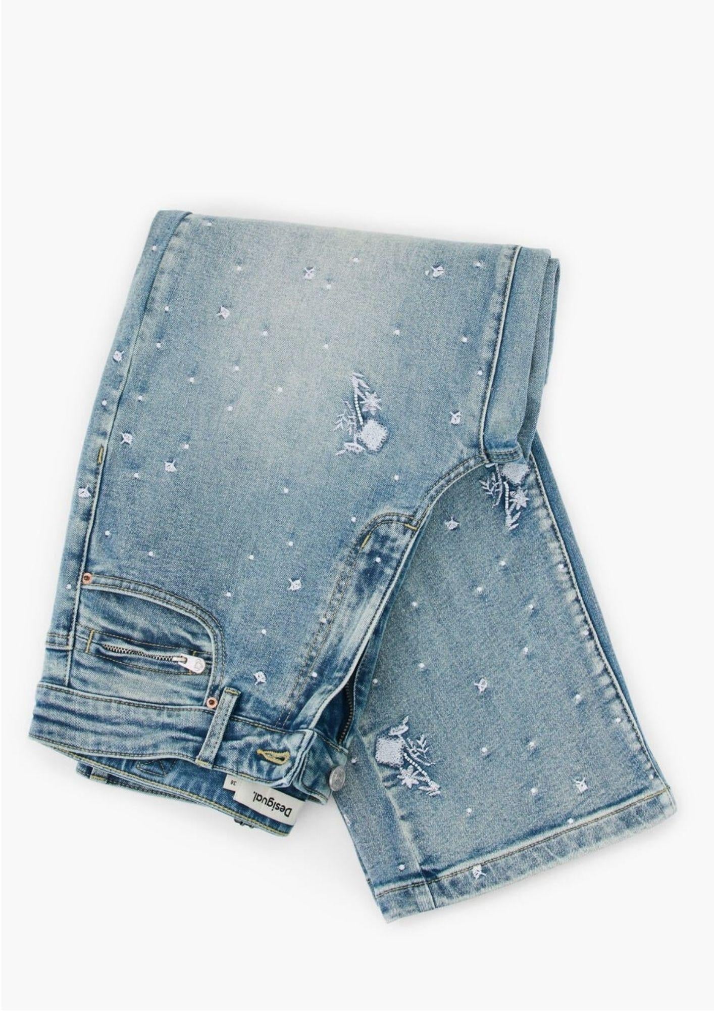 Desigual Jeans Donna Denimshine Blu Denim Chiaro 26SWDD36 5053 DESIGUAL 