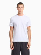 EA7 Emporio Armani T-shirt Core Identity in cotone Pima Uomo Bianco 8NPT25 PJVPZ 1100 EA7 EMPORIO ARMANI 