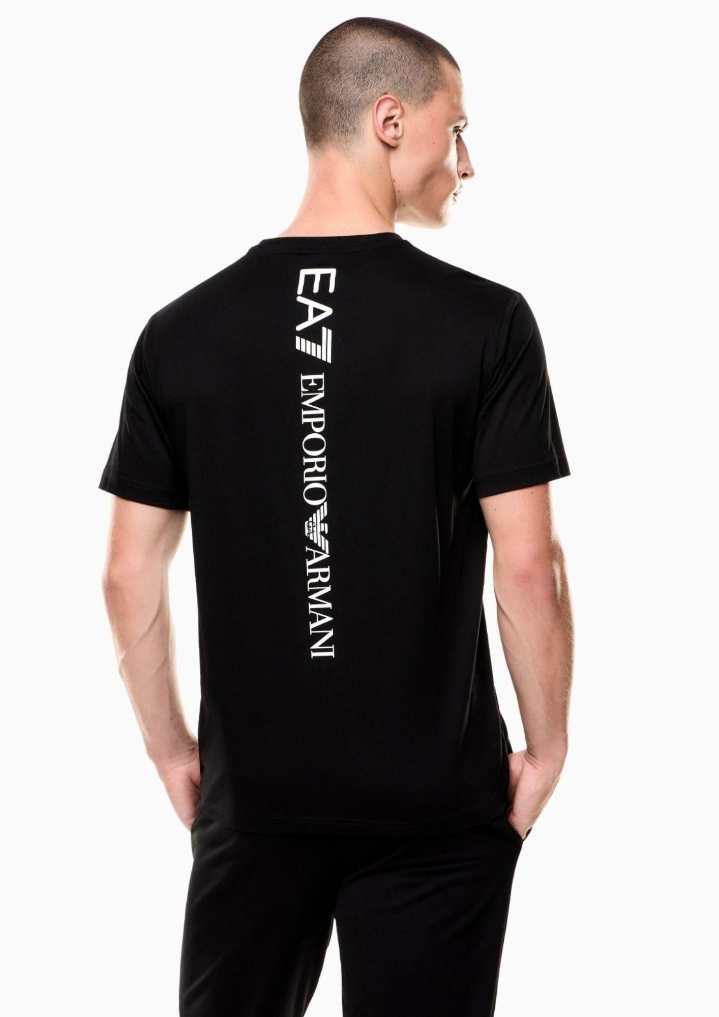 EA7 Emporio Armani T-Shirt Uomo Nera 7M000567 AF10375 MC001 EA7 EMPORIO ARMANI 