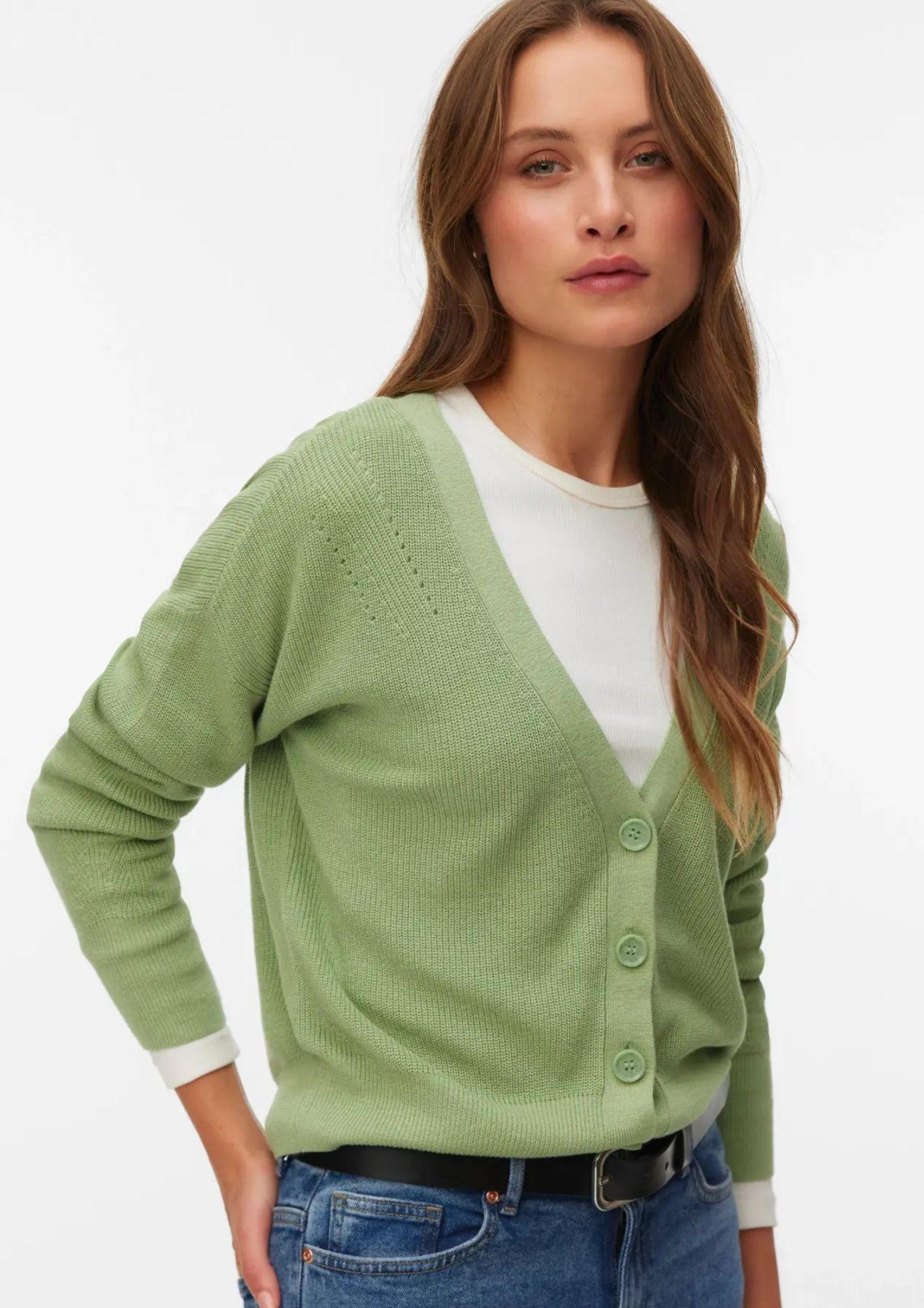 Vero Moda Cardigan Donna Newlexsun Green 10281878 Mistletoe VERO MODA 