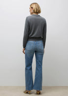 Aware Maglione Donna Sikita Grigio 10331614 Medium Grey Melange VERO MODA 