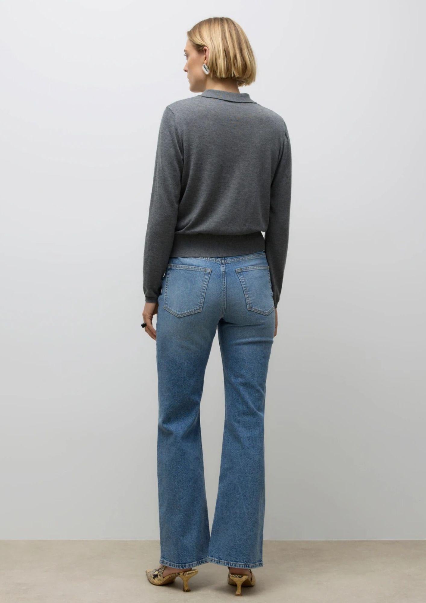 Aware Maglione Donna Sikita Grigio 10331614 Medium Grey Melange VERO MODA 