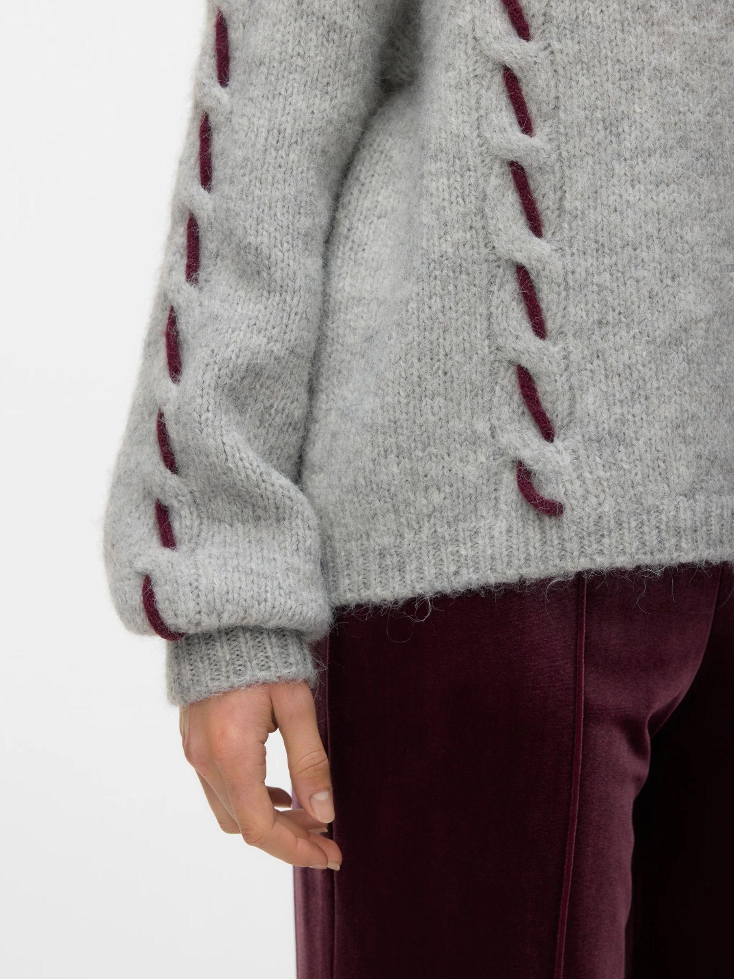 Vero Moda VMILINA Maglione Donna Light Grey Melange 10334866 Light Grey Melange VERO MODA 