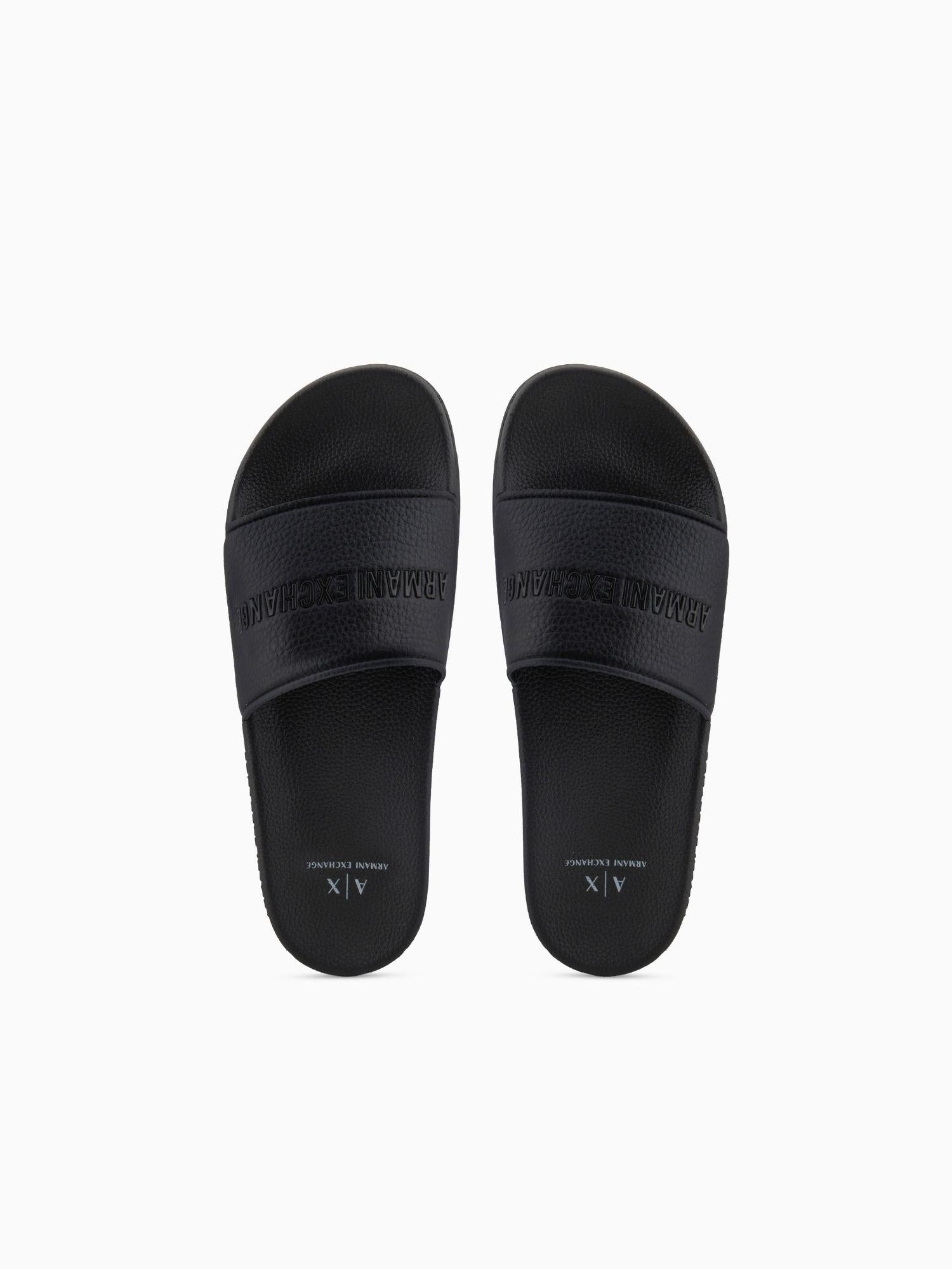 Armani Exchange Ciabatte Uomo Nere slides con logo XM002887 AF22832 UC001 ARMANI EXCHANGE 