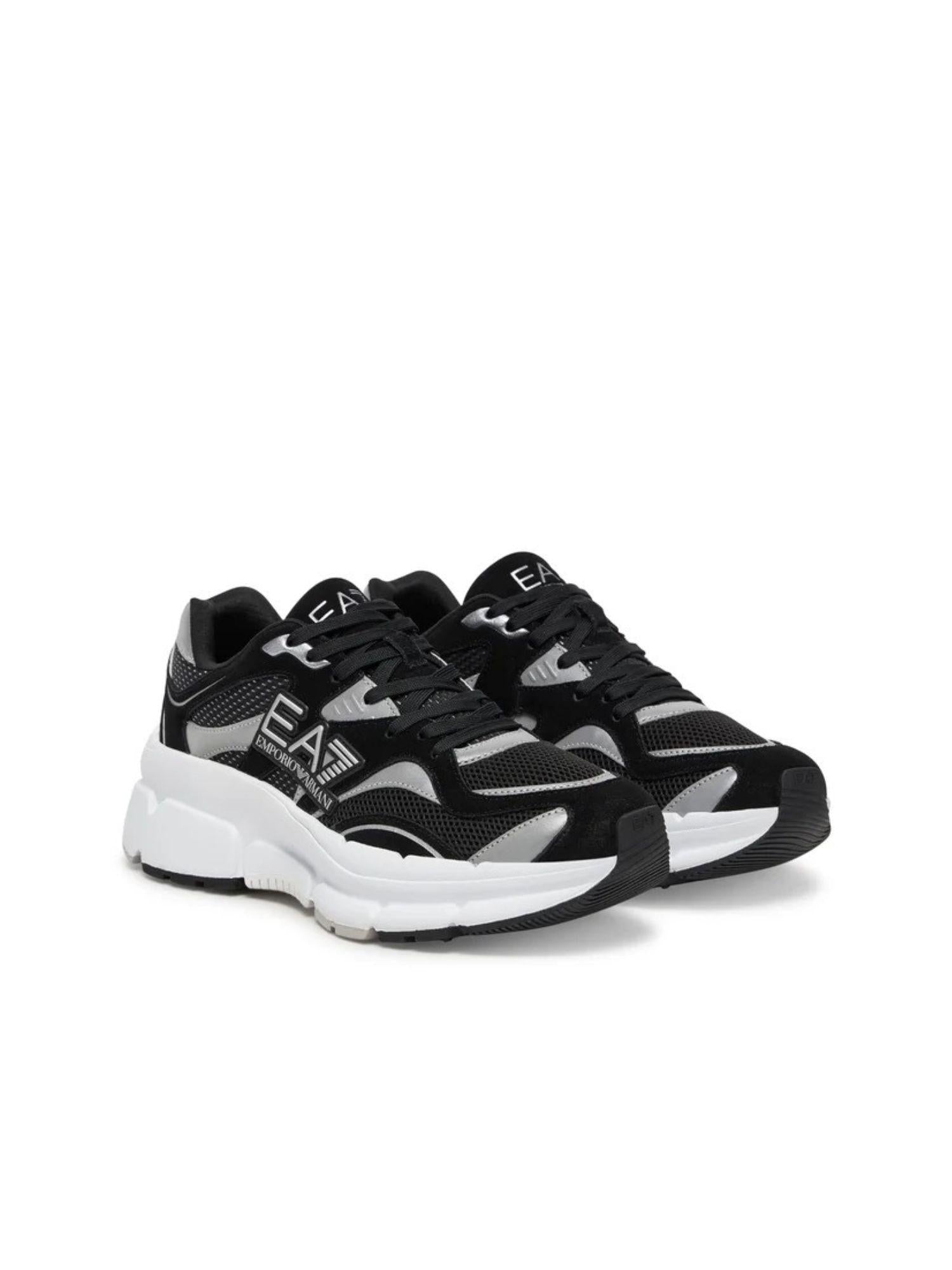 EA7 Emporio Armani Sneakers Crave Nero Argento X8X237 XK425 N763 EA7 EMPORIO ARMANI 