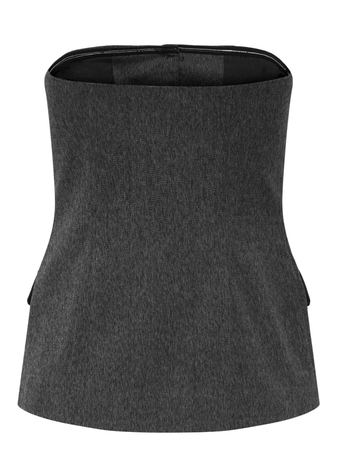 Only Gilet Donna Marine Grigio Scuro 15357612 Dark Grey Melange ONLY 