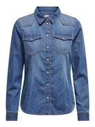 Camicia di jeans Donna Medium Blue Denim 15315185 Medium Blue Denim ONLY 