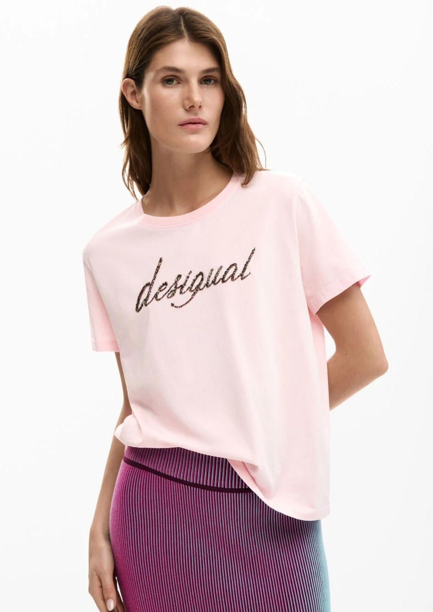 Desigual T-Shirt Donna Varsovia Rosa 26SWTK08 3025 DESIGUAL 