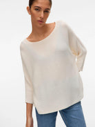 Vero Moda Maglia Donna Bianco VMNora 10281013 Snow White VERO MODA 