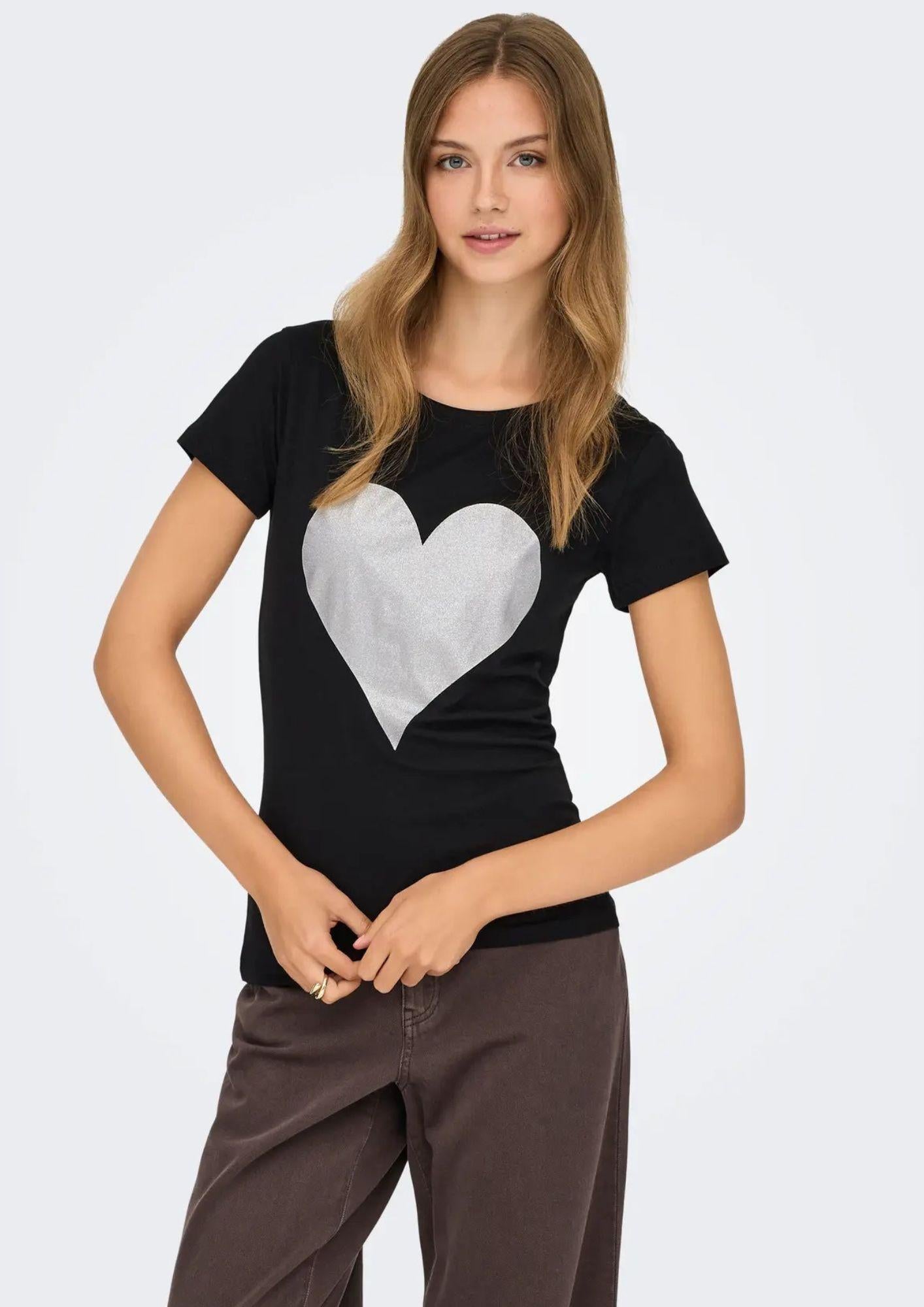  15366184 Black LOVE HEART JACQUELINE DE YONG 