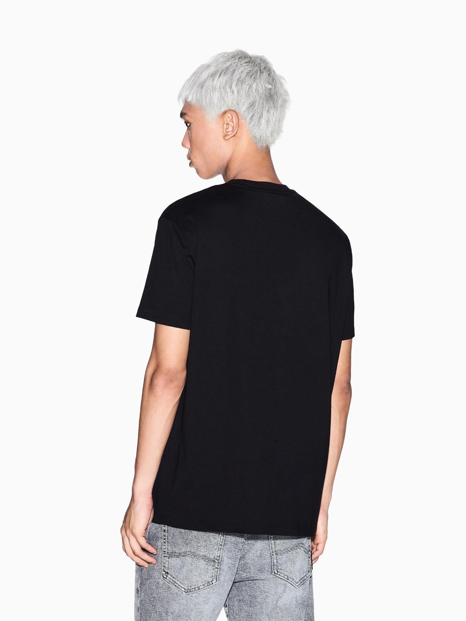 Armani Exchange T-shirt regular fit con patch Uomo Nero XM001456 AF10358 UC001 ARMANI EXCHANGE 